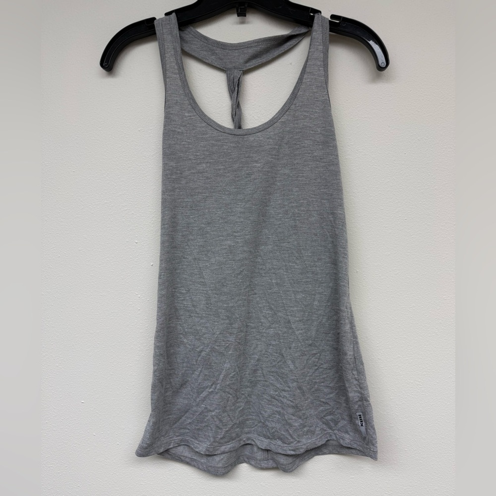RBX Gray Women's Racerback Tank with Twist Back